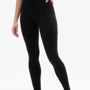 NWT ATHLETA SALUTATION CARGO TIGHTS BLACK SIZE SMALL